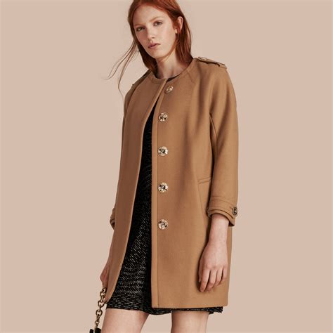 burberry women's cashmere technical coat.